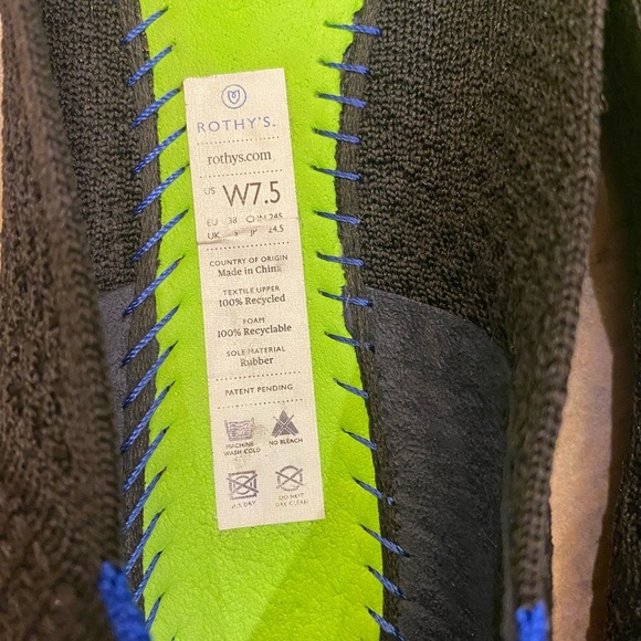 Rothy's Retired Honeycomb Black Flats size 7.5 - Picture 9 of 9